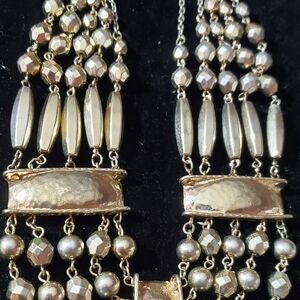 Elegant Gold Beaded Necklace